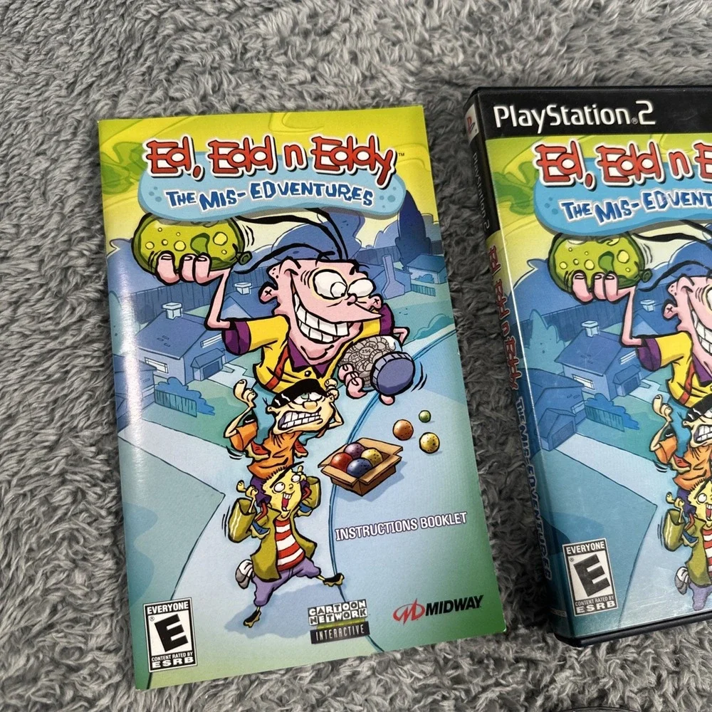 Ed Edd n Eddy The Mis-Edventures NICE Complete CIB PlayStation 2 PS2 Authentic